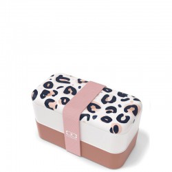 Monbento Bento Original, Graphic Leopard Pink Lunchbox