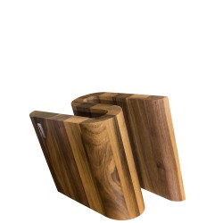 Grand Prix magnetyczny blok na noe z drewna orzechowego S