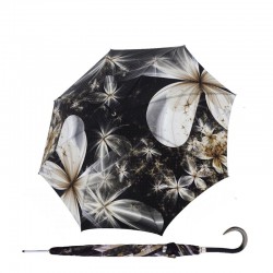 Doppler Elegance Boheme Magnolia luksusowy parasol damski z nadrukiem kolibra