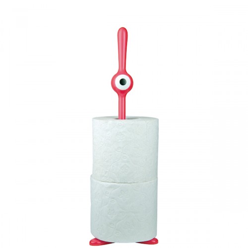 Koziol Toq stojak na papier toaletowy, kolor truskawkowy