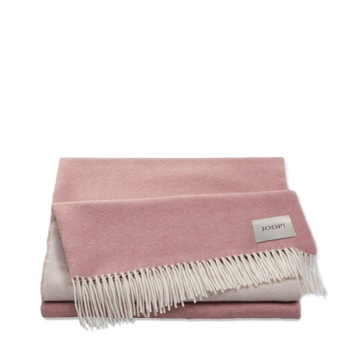 JOOP! Wool Sensual Sensual Pink pled weniano-kaszmirowy