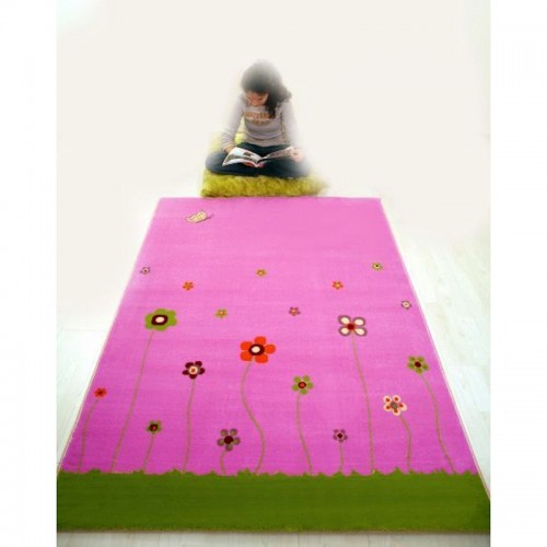 IVI Carpets Wiosenne kwiaty Dywan Soft Play - rowy