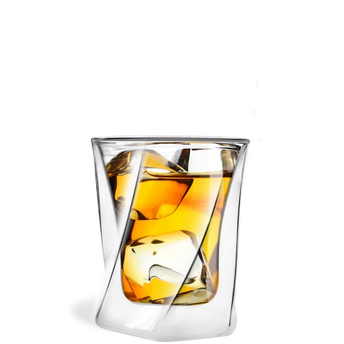 Vialli Design Cristallo szklanka do whiskey z podwjn ciank