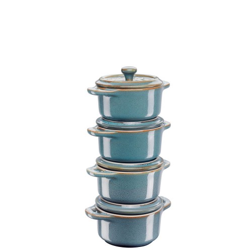 Staub GIFT GIVING 4szt mini cocotte okrgy