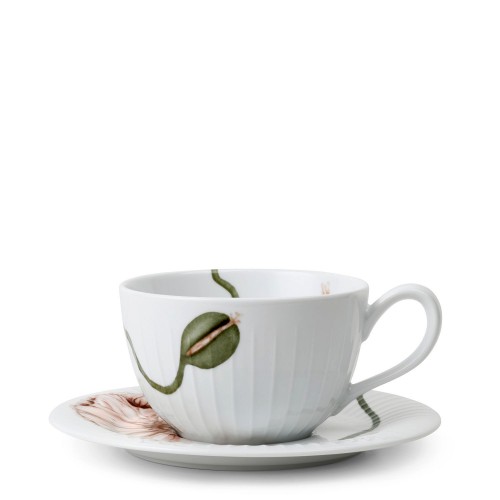 KAHLER DESIGN Hammershoi Poppy Filianka do herbaty ze spodkiem