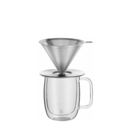 Zwilling Coffee zestaw: dripper do kawy oraz szklanka